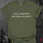 Real Playlists T-Shirt - Military Green - T-Shirt