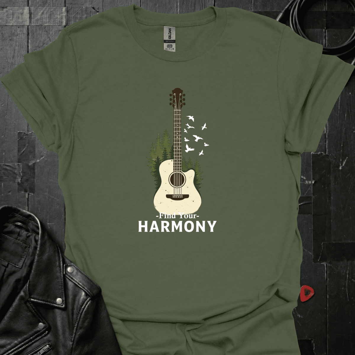 Find Your Harmony T-Shirt - Military Green - T-Shirt