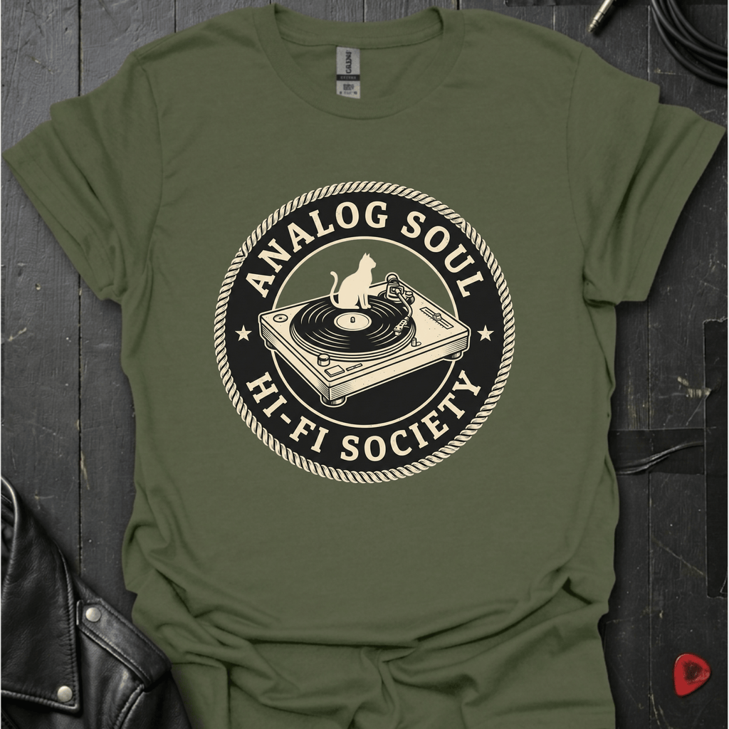 Analog Hi - Fi Society T-Shirt - Military Green - T-Shirt