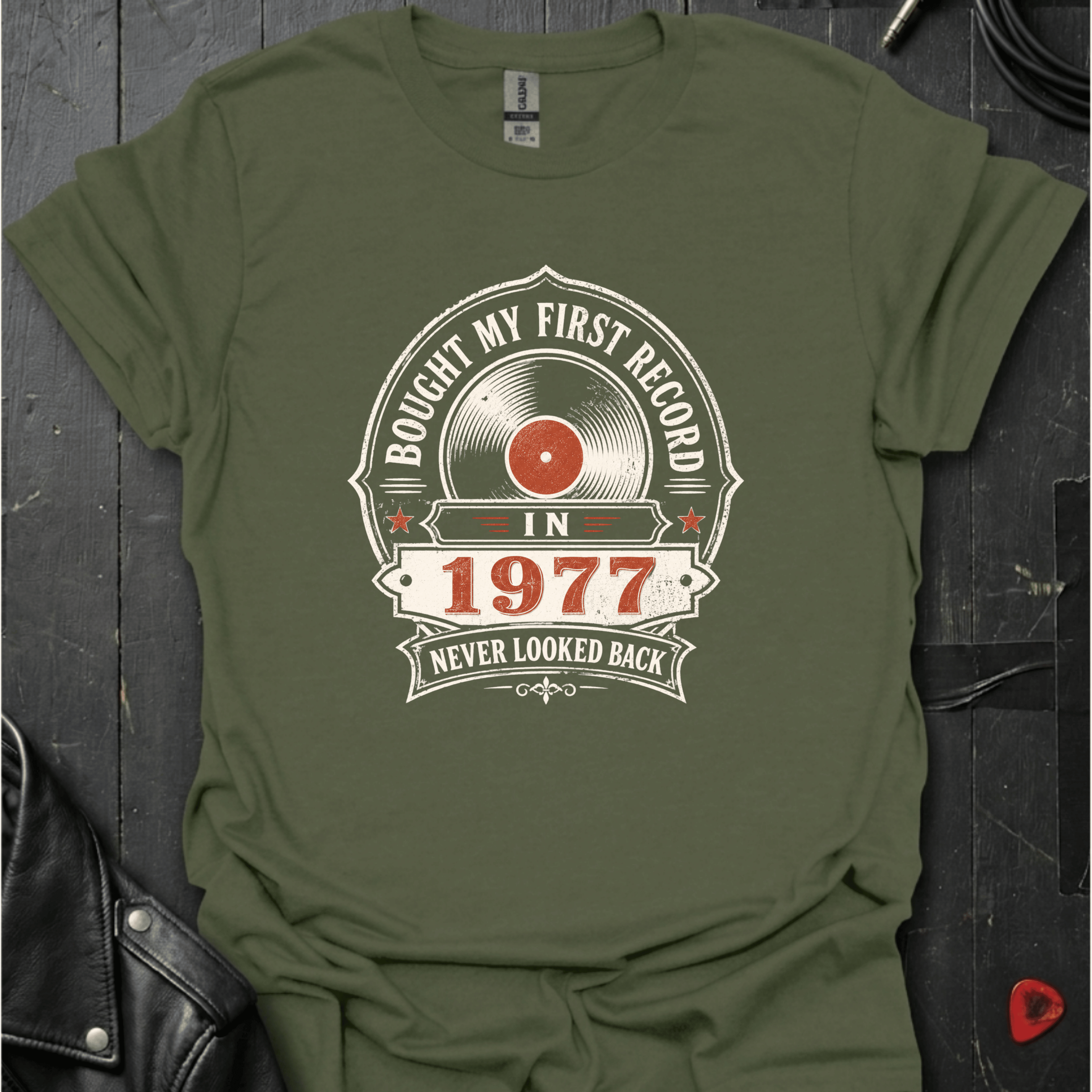 Bought My First Record T-Shirt - Black - T-Shirt