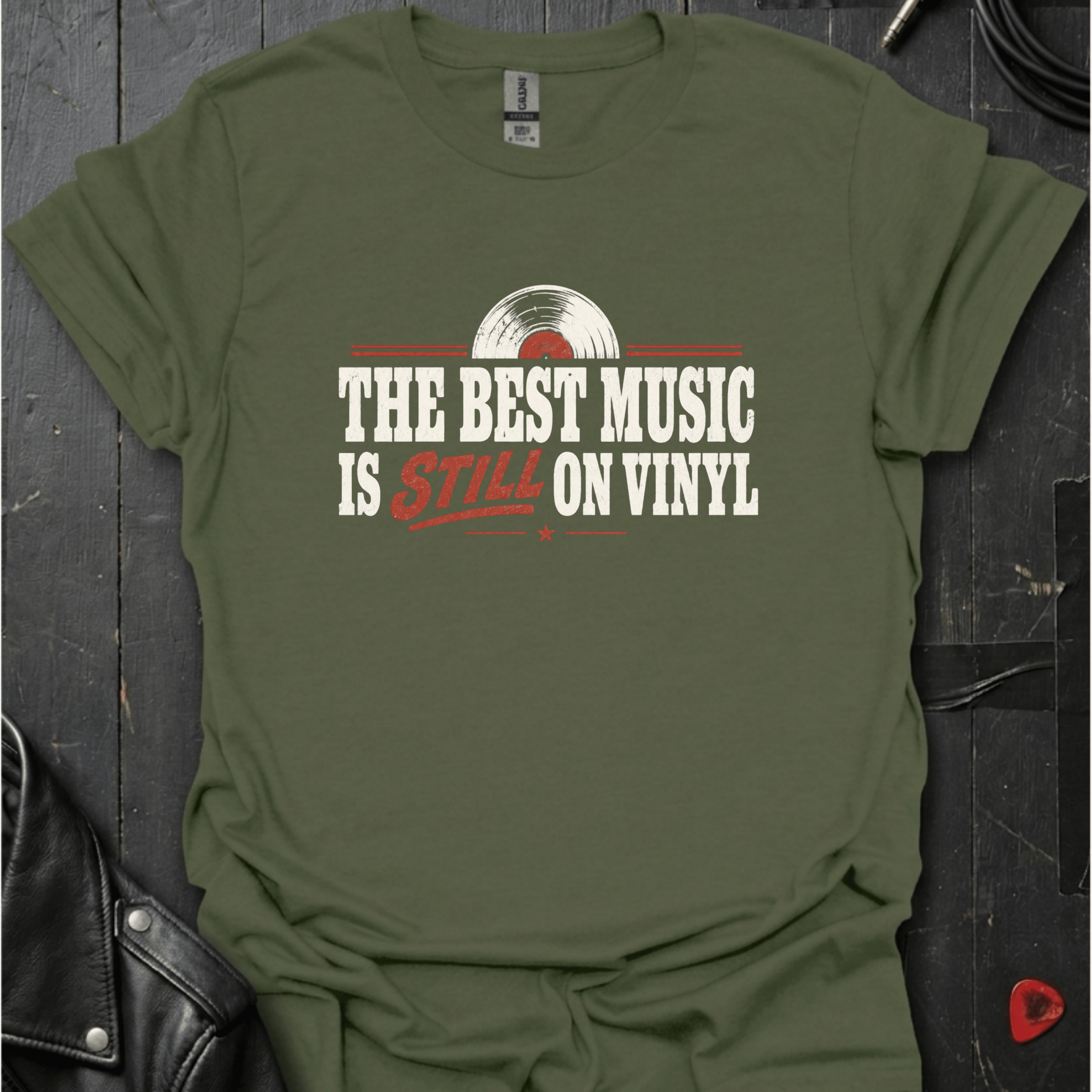 Best On Vinyl T-Shirt - Military Green - T-Shirt