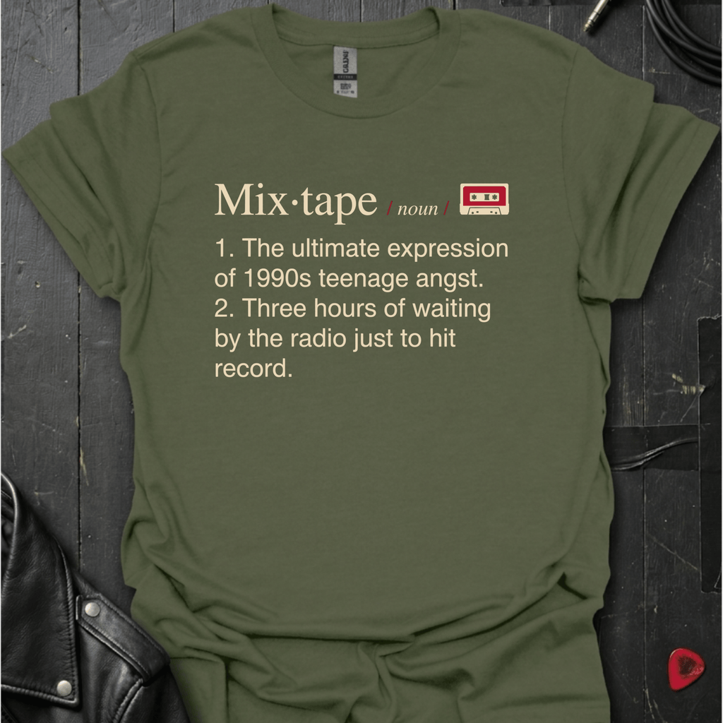 Mixtape Definition T-Shirt - Military Green - T-Shirt
