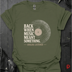 Analog Listener T-Shirt - Military Green - T-Shirt