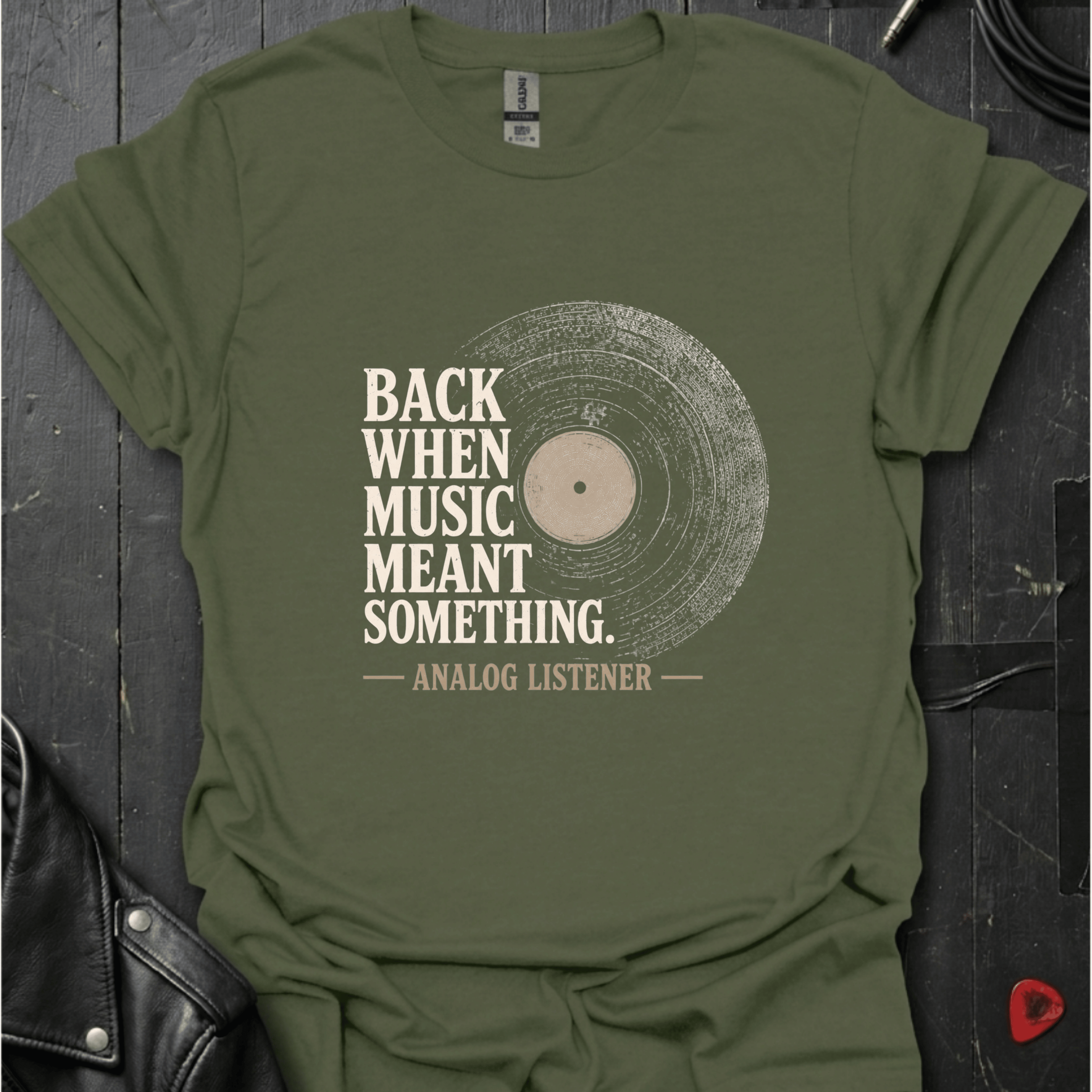 Analog Listener T-Shirt - Military Green - T-Shirt