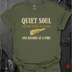 Quiet Vinyl Lover T-Shirt - Military Green - T-Shirt