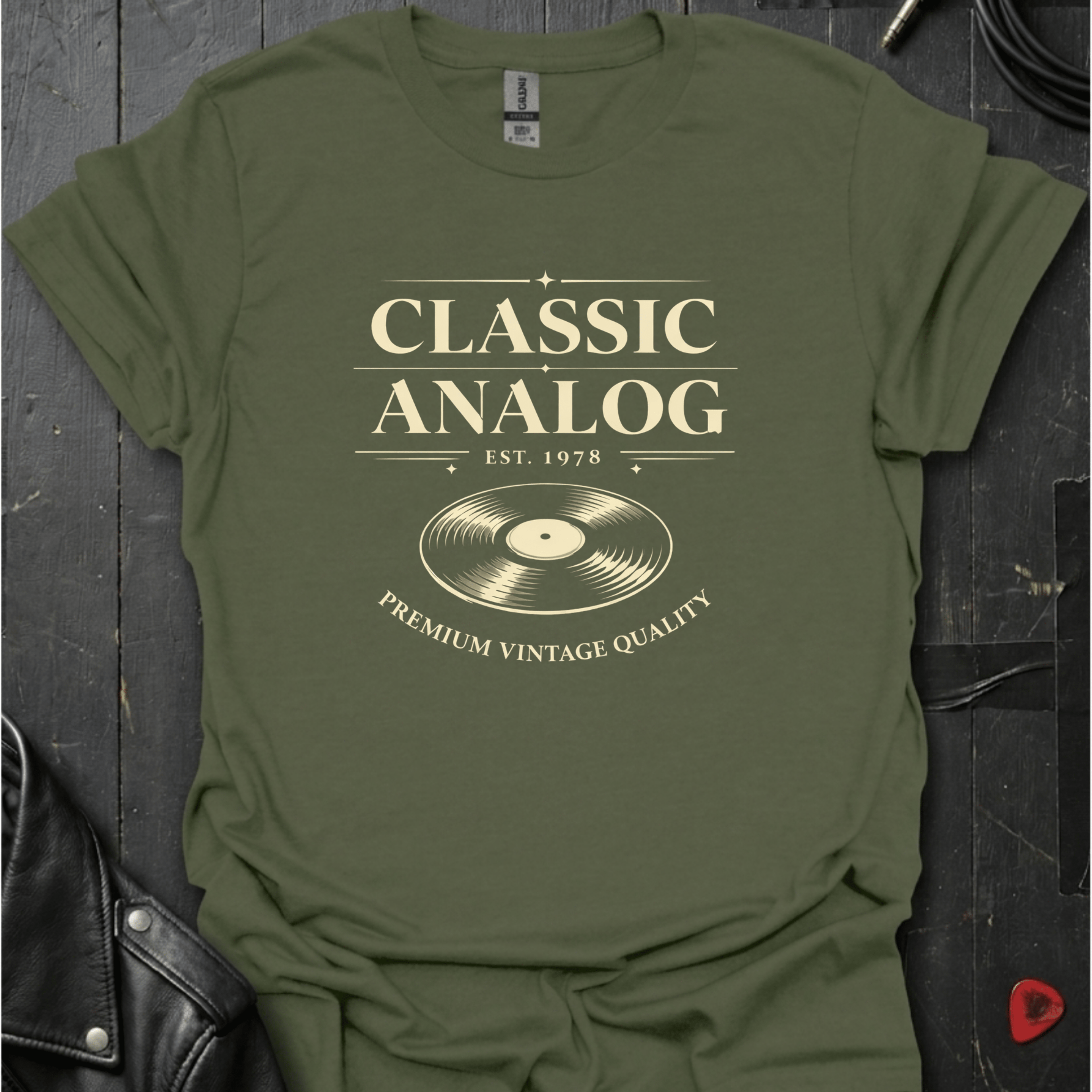 Classic Analog T-Shirt - Military Green - T-Shirt
