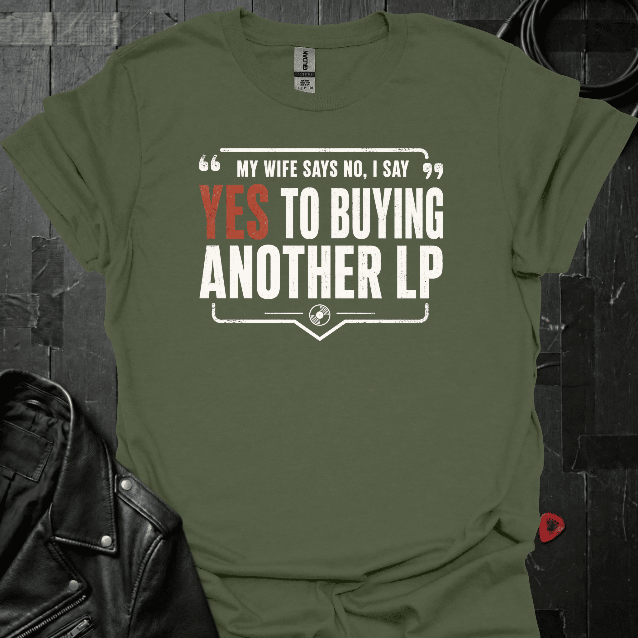 Yes To Buying LP T-Shirt - Military Green - T-Shirt