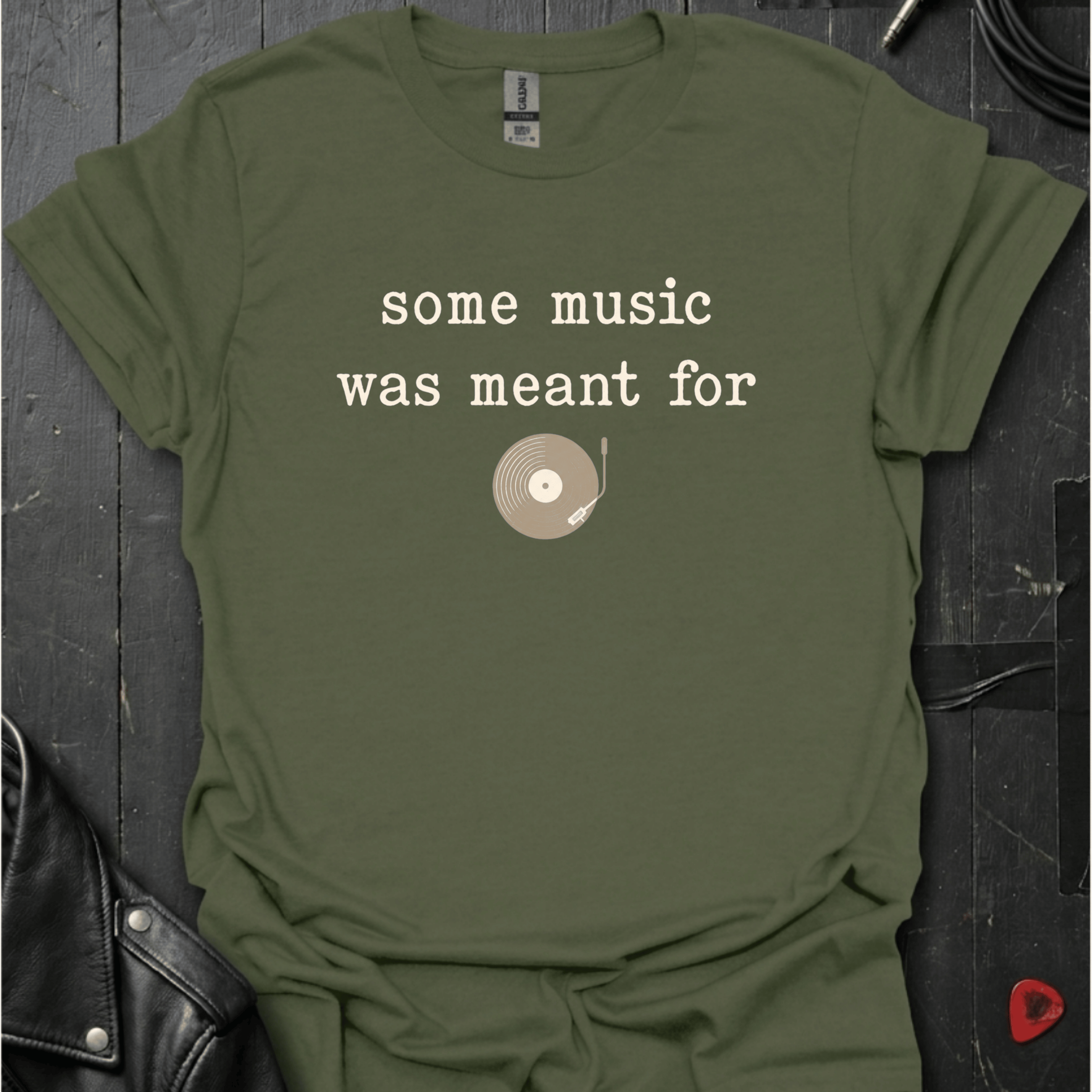 Meant For Vinyl T-Shirt - Military Green - T-Shirt