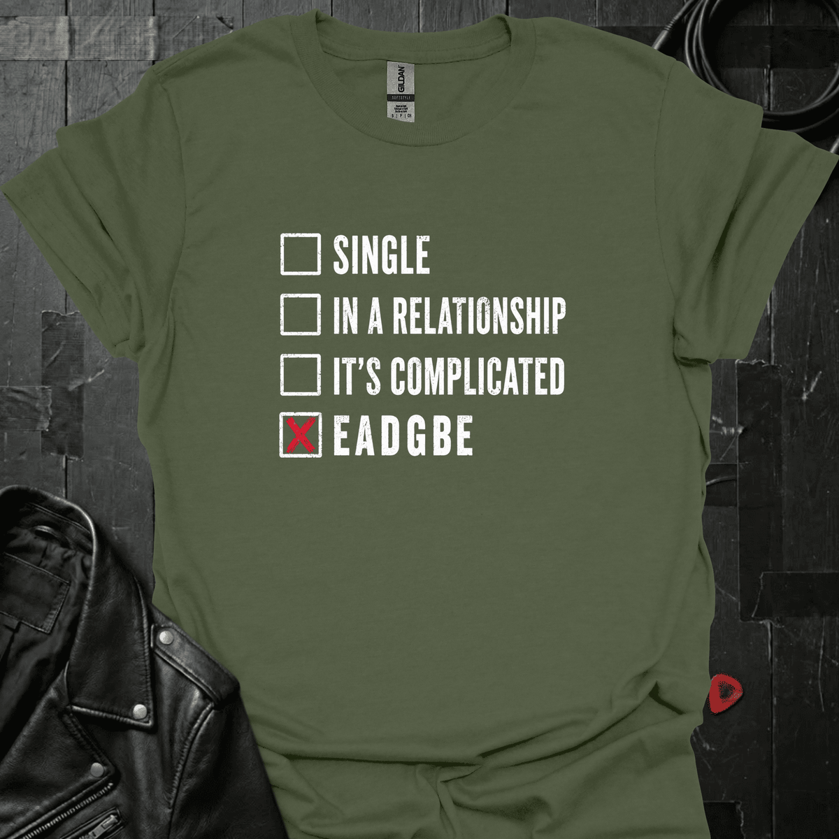 Relationship Status T-Shirt - Military Green - T-Shirt