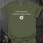 Life Happens T-Shirt - Military Green - T-Shirt