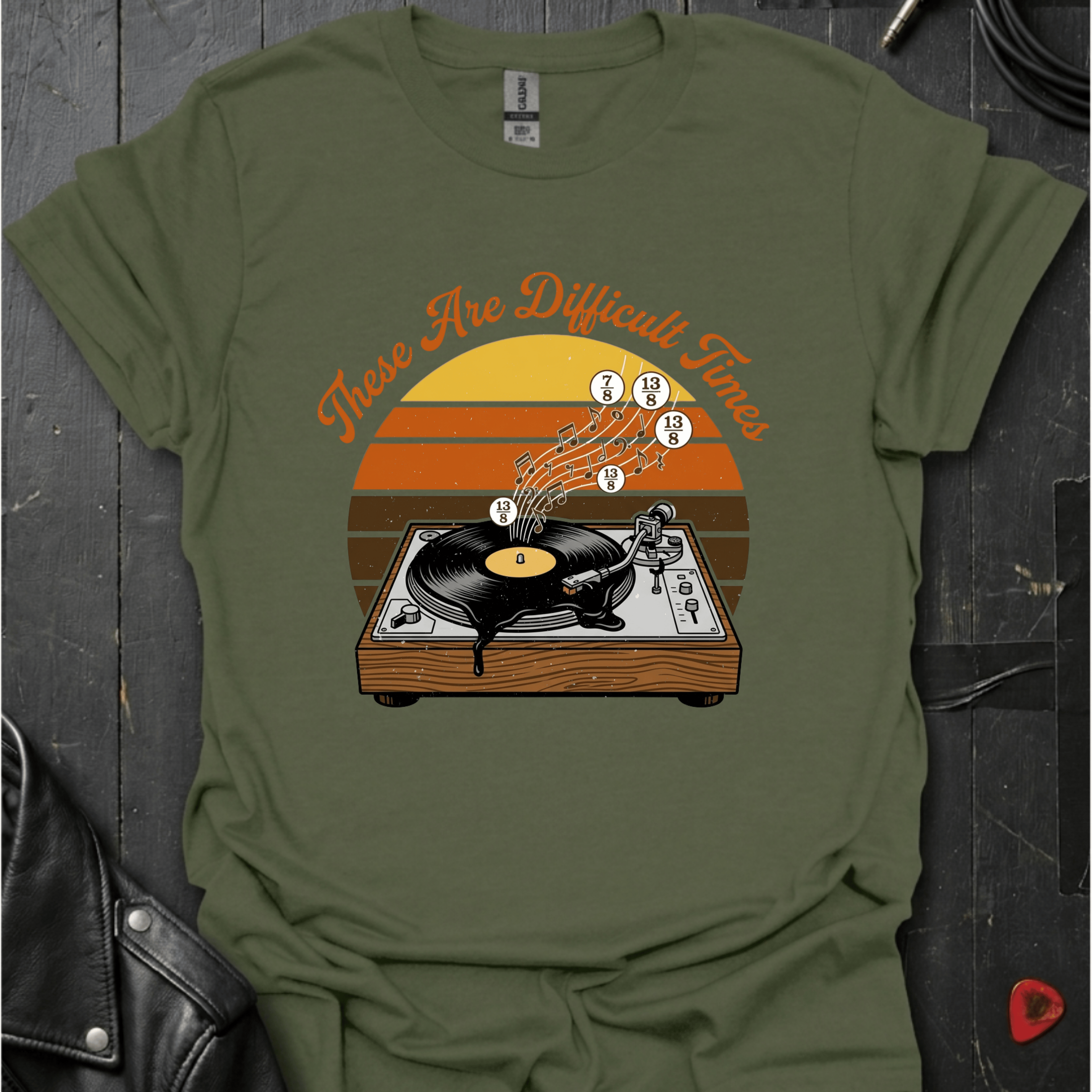 Difficult Times T-Shirt - Military Green - T-Shirt