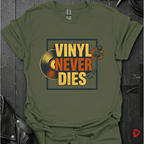 Vinyl Never Dies T-Shirt - Sport Grey - T-Shirt