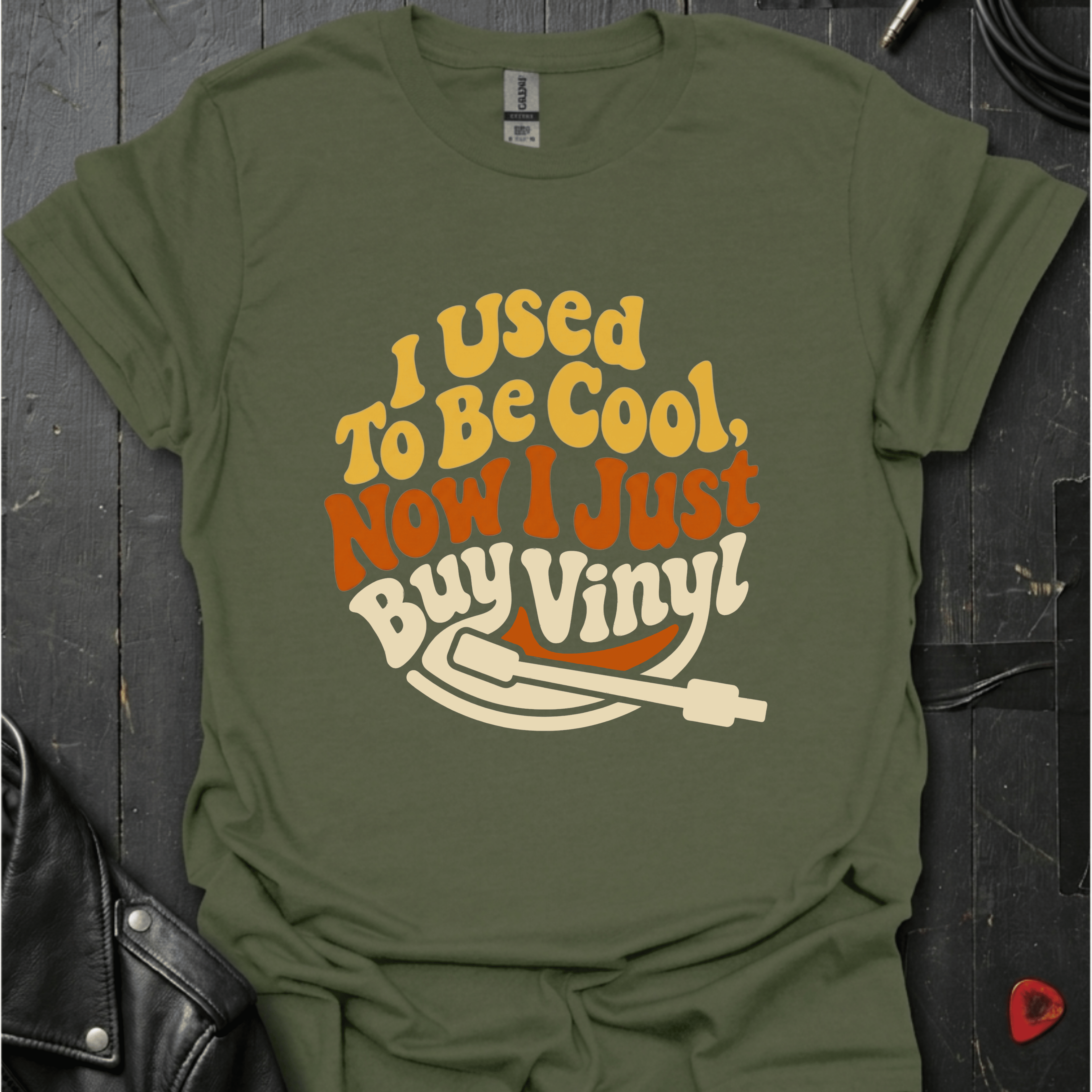 I Just Buy Vinyl T-Shirt - Military Green - T-Shirt