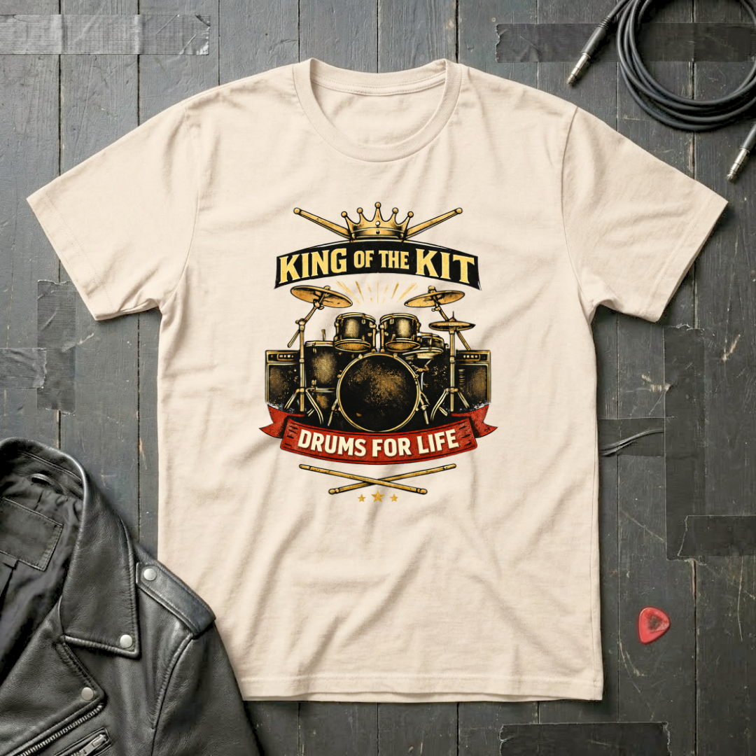 King Of The Kit Drums For Life T-Shirt