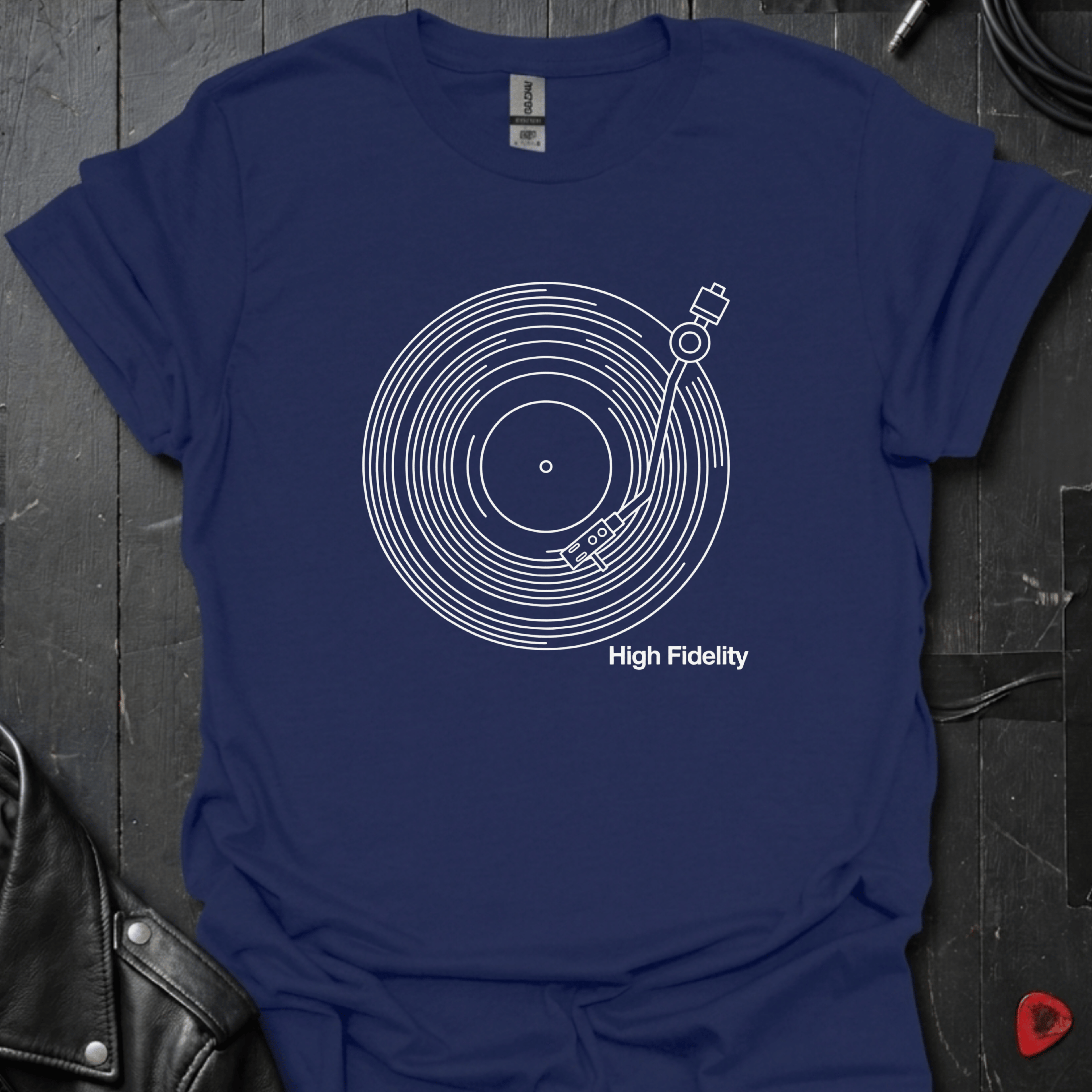 Line Art Turntable T-Shirt