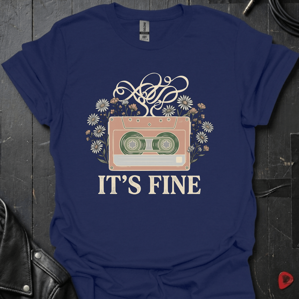 It's Fine T-Shirt - Navy - T-Shirt
