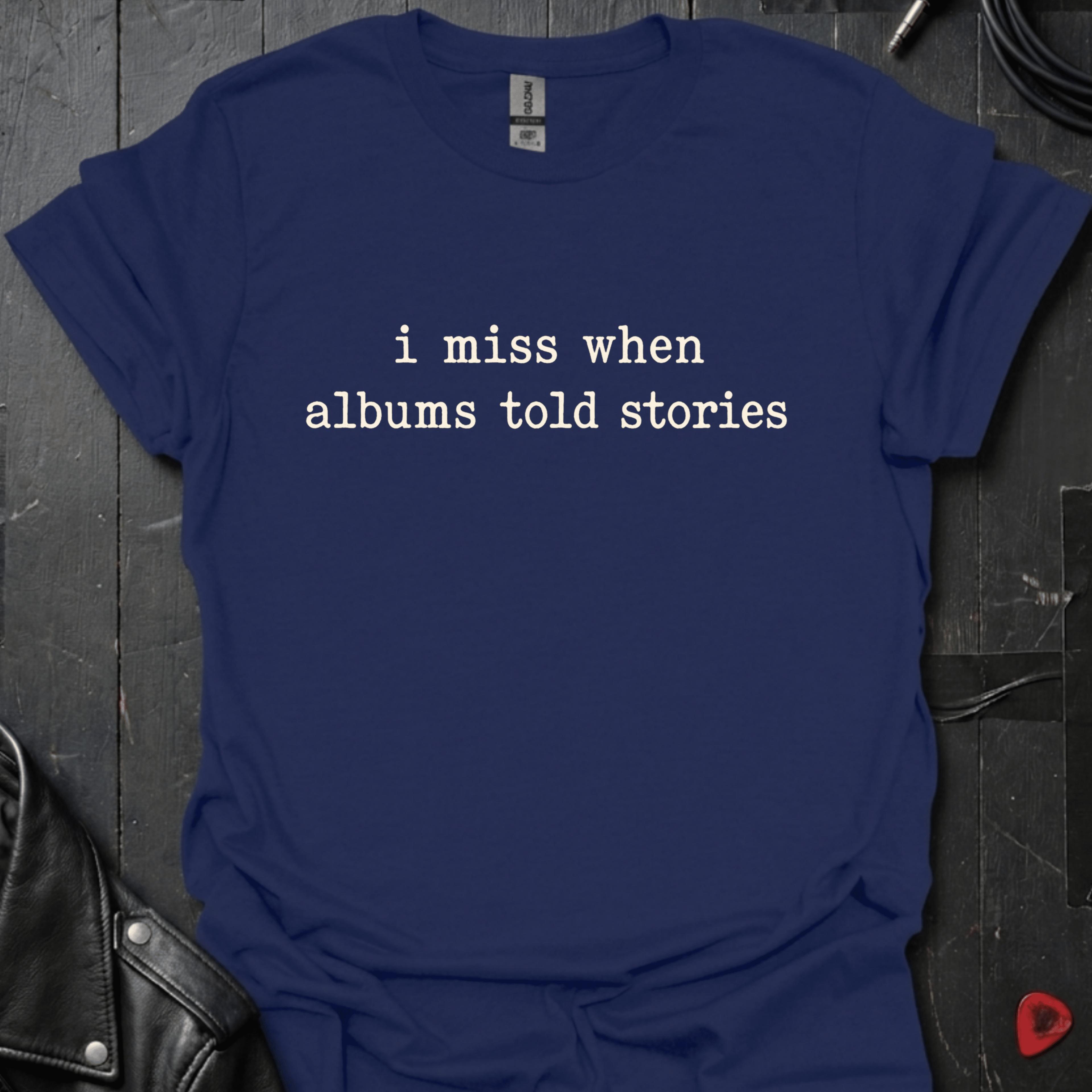 Albums Told Stories T-Shirt - Navy - T-Shirt