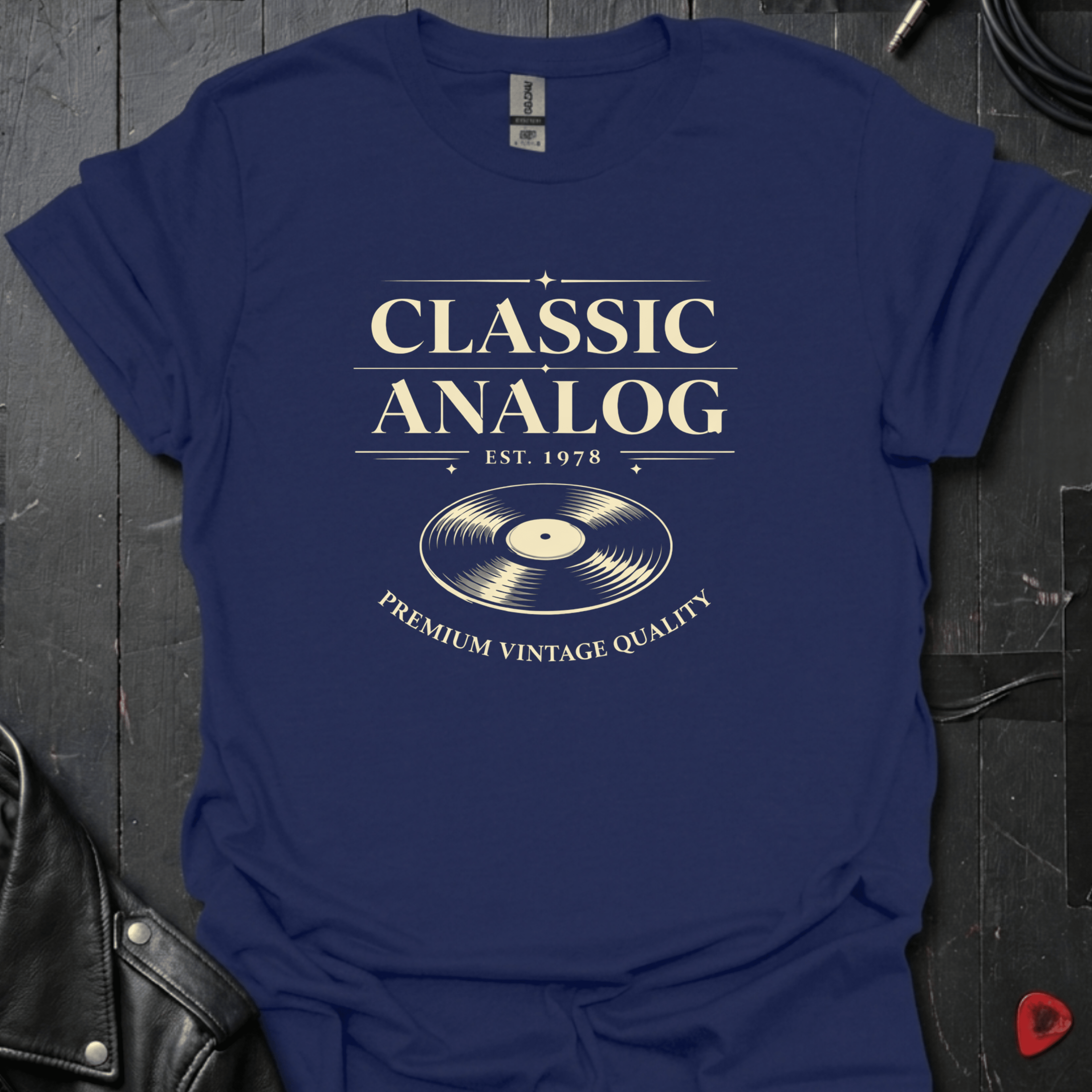Classic Analog T-Shirt - Navy - T-Shirt