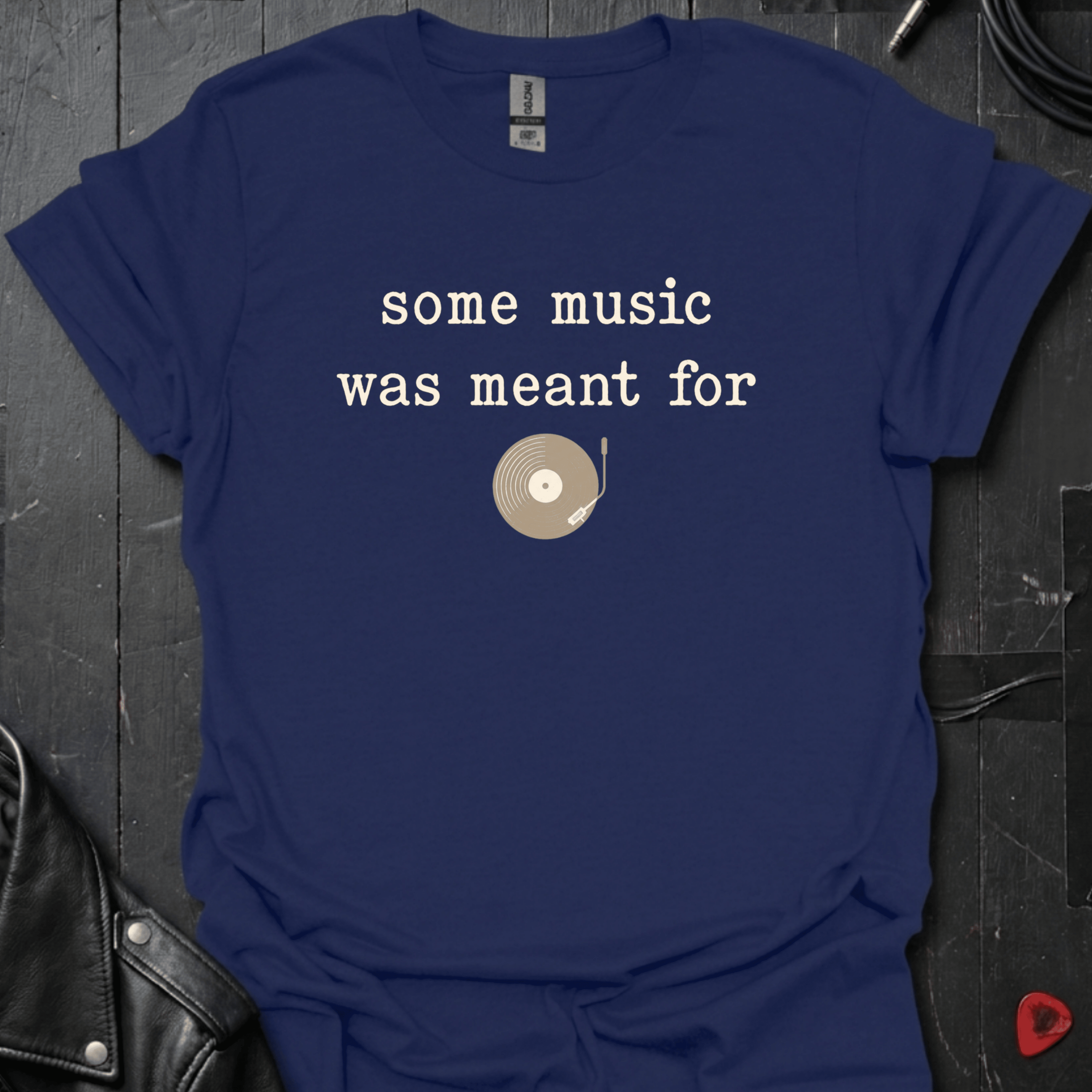 Meant For Vinyl T-Shirt - Navy - T-Shirt