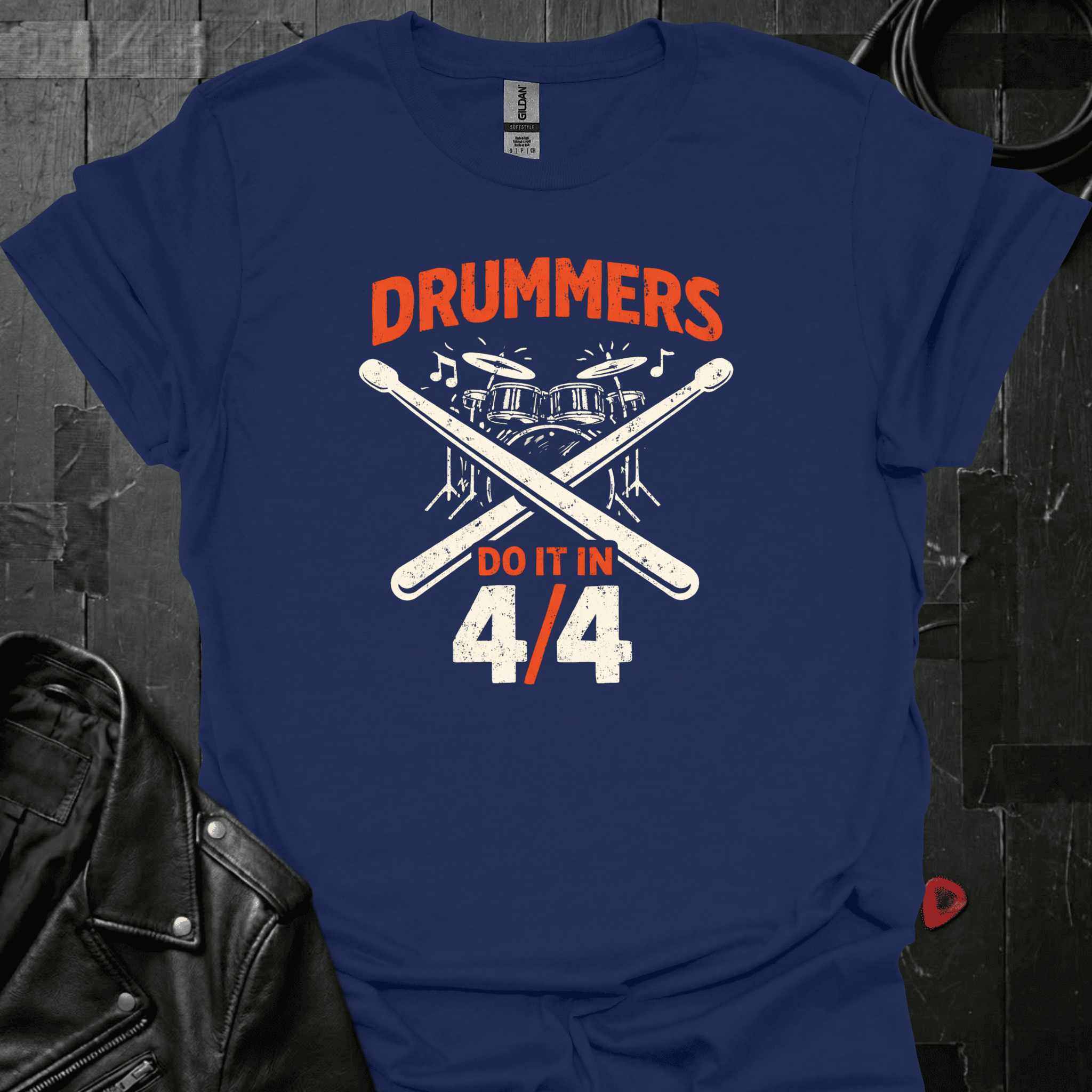 Drummers Rhythm T-Shirt - Navy - T-Shirt