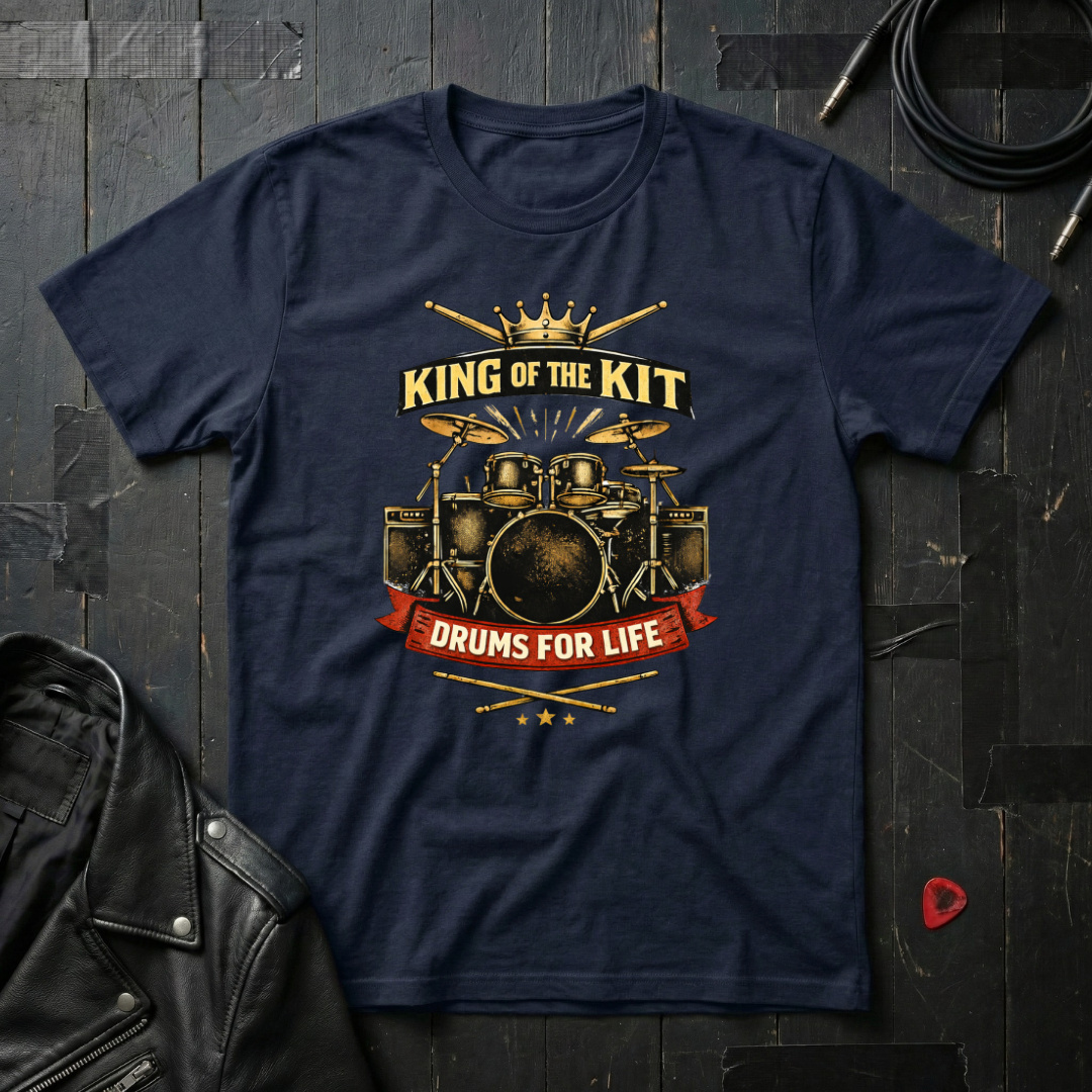 King Of The Kit Drums For Life T-Shirt