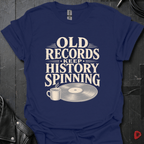 History On Vinyl T-Shirt - Navy - T-Shirt