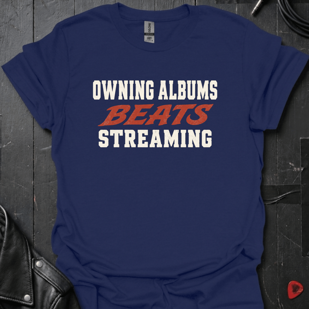 Albums Beats Streaming T-Shirt - Navy - T-Shirt