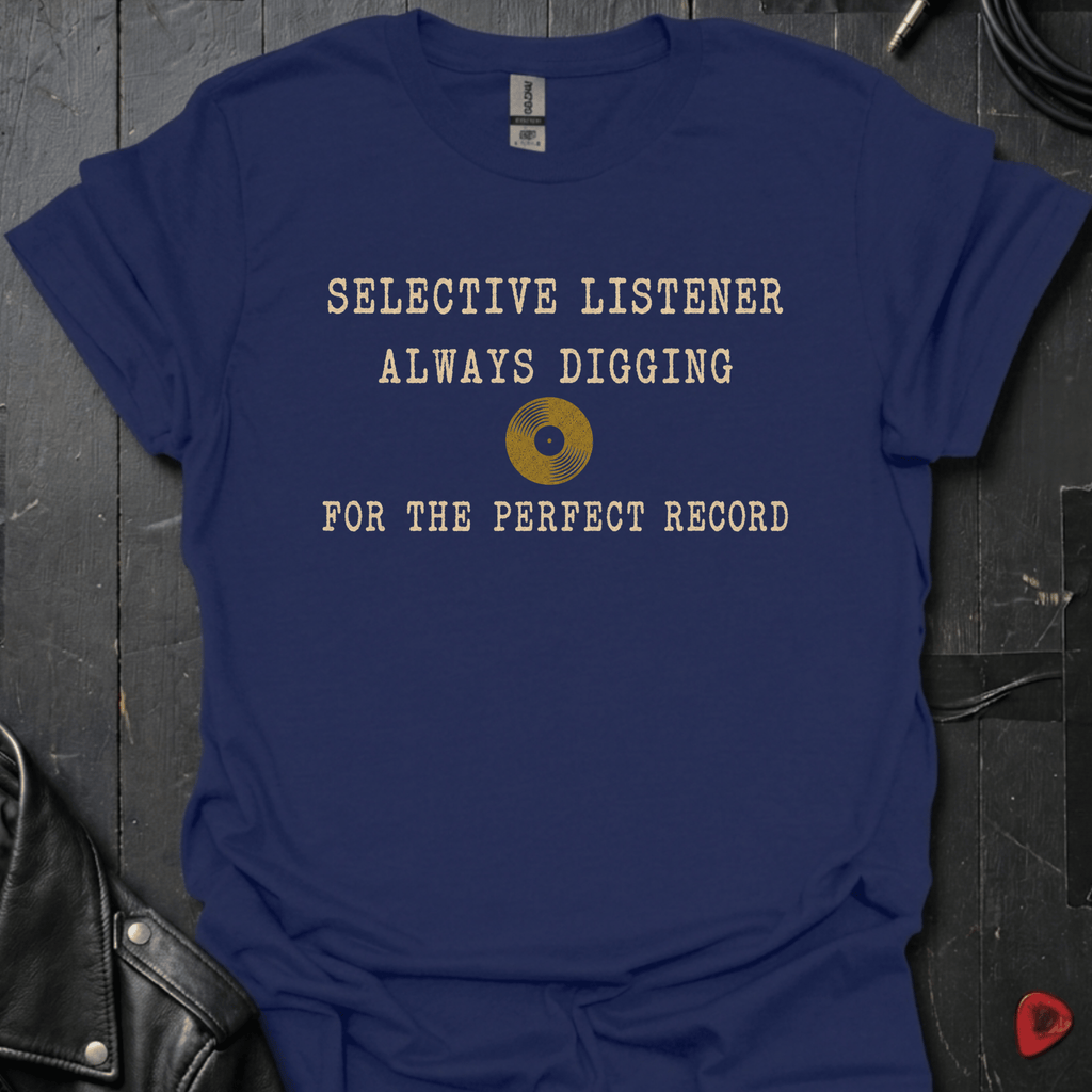 Selective Listener T-Shirt - Navy - T-Shirt