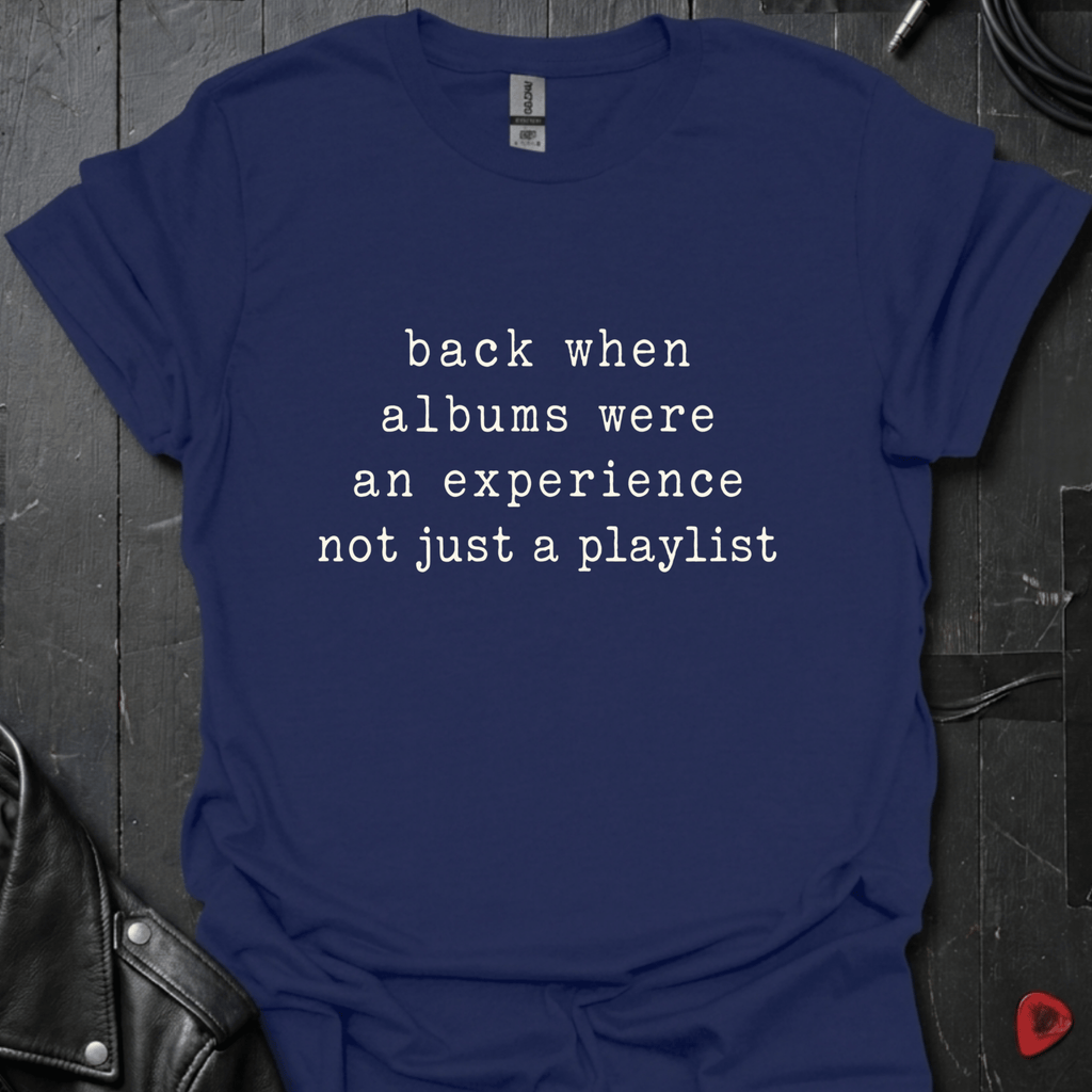 Albums Were An Experience T-Shirt - Navy - T-Shirt