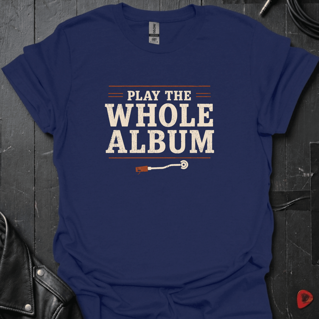 Play The Whole Album T-Shirt - Navy - T-Shirt