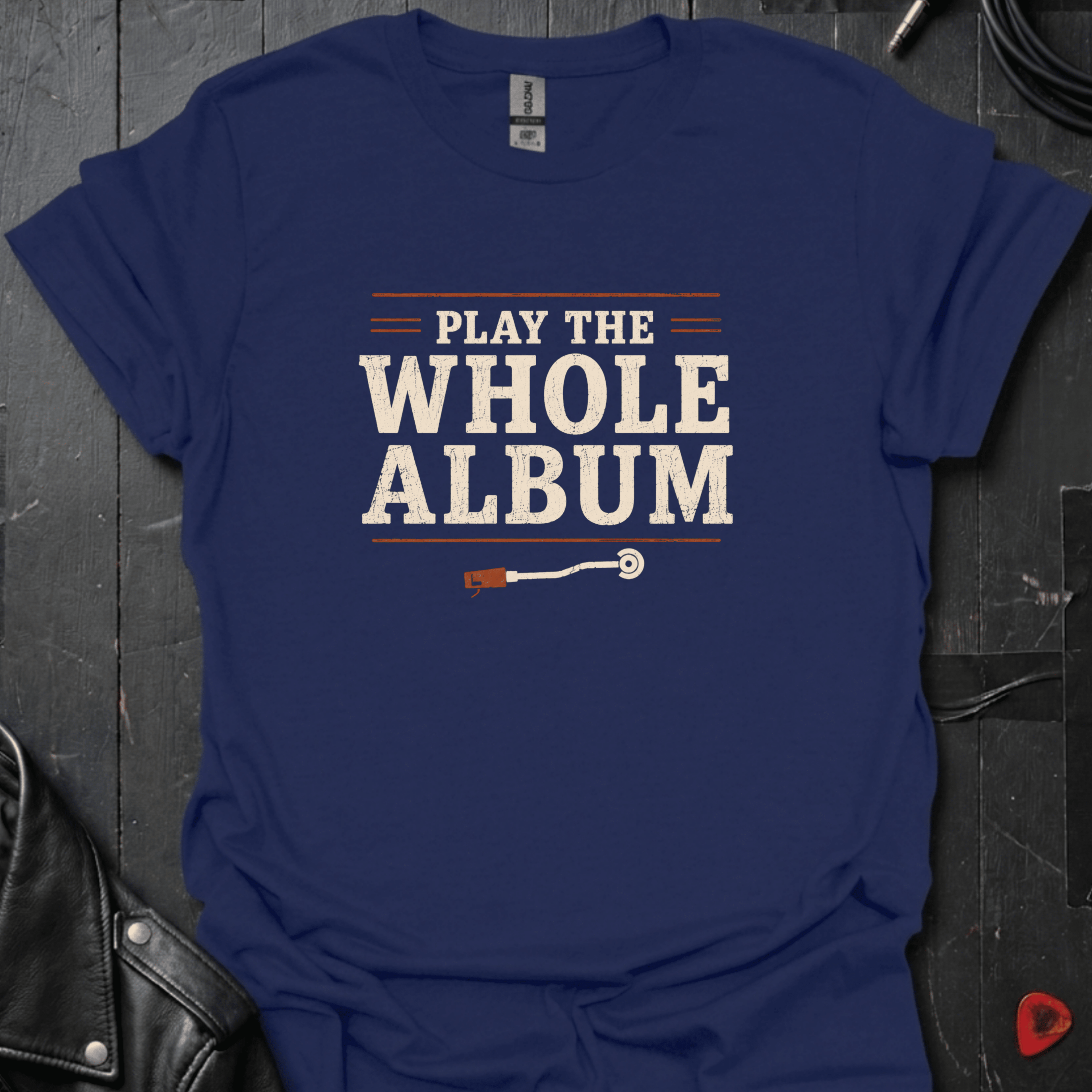 Play The Whole Album T-Shirt - Navy - T-Shirt
