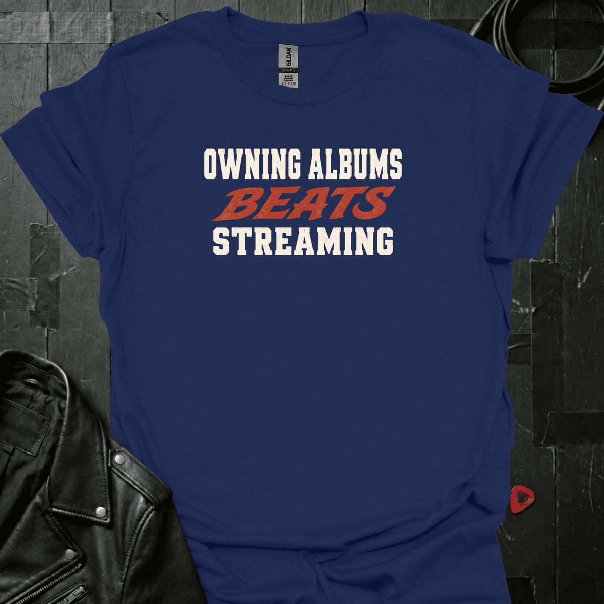 Albums Beats Streaming T-Shirt - Navy - T-Shirt
