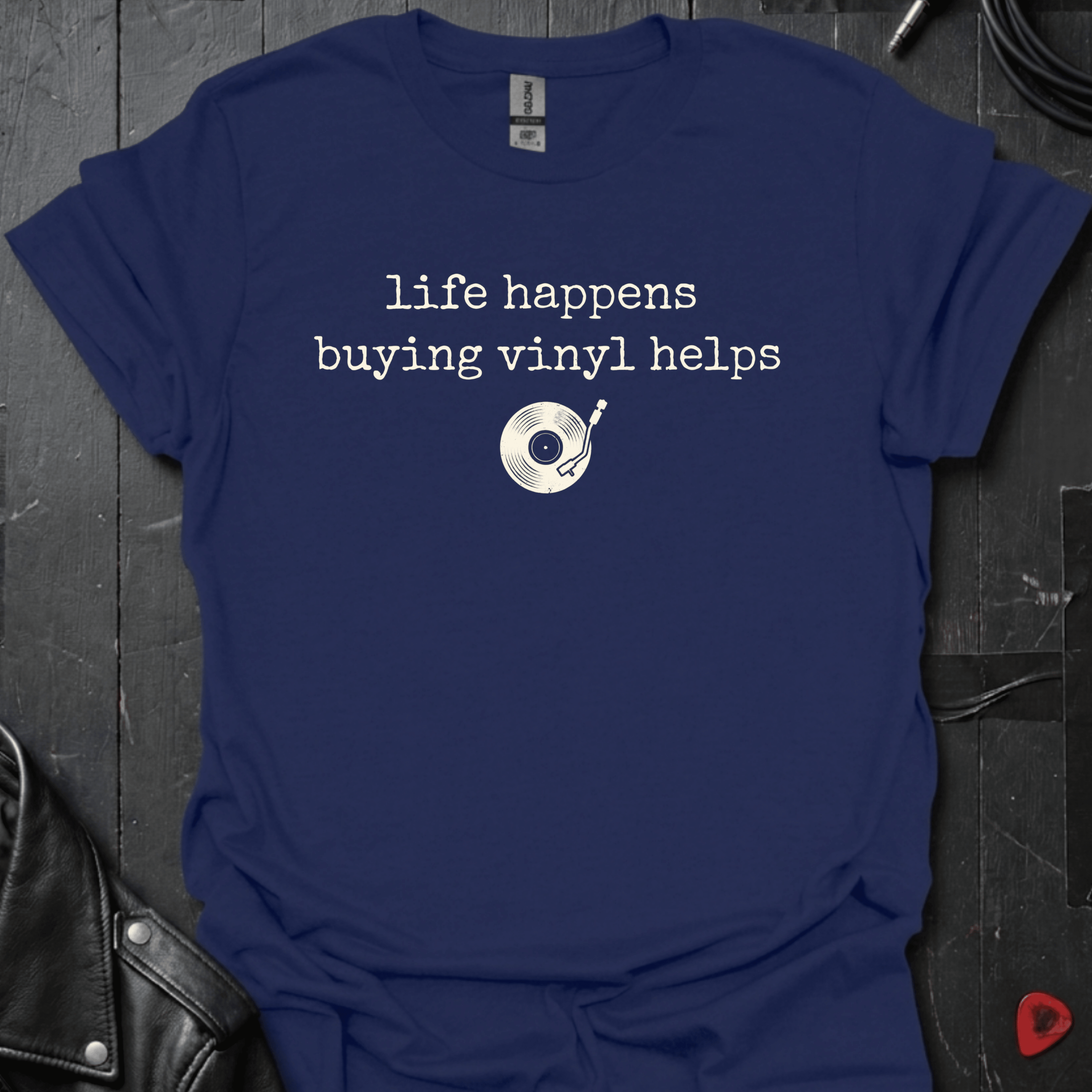 Life Happens T-Shirt - Navy - T-Shirt