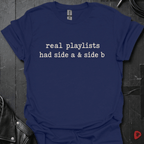 Real Playlists T-Shirt - Navy - T-Shirt