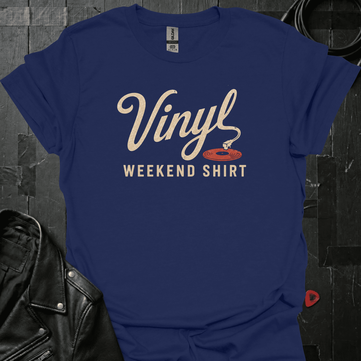 My Vinyl Weekend T-Shirt - Navy