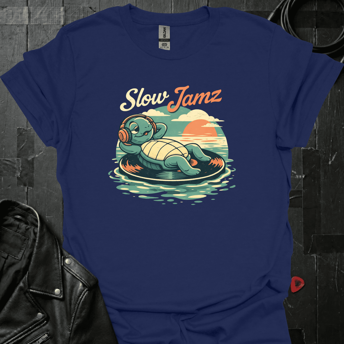 Slow Jamz T-Shirt - Navy - T-Shirt