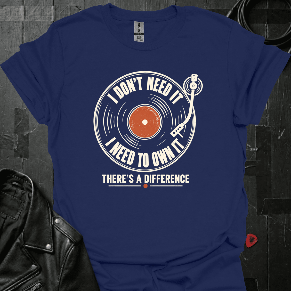 Record Collector Logic T-Shirt - Navy - T-Shirt