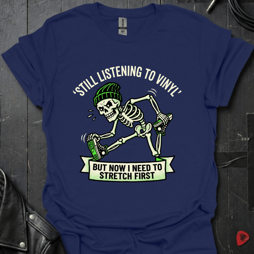 Still Listening To Vinyl T-Shirt - Navy - T-Shirt