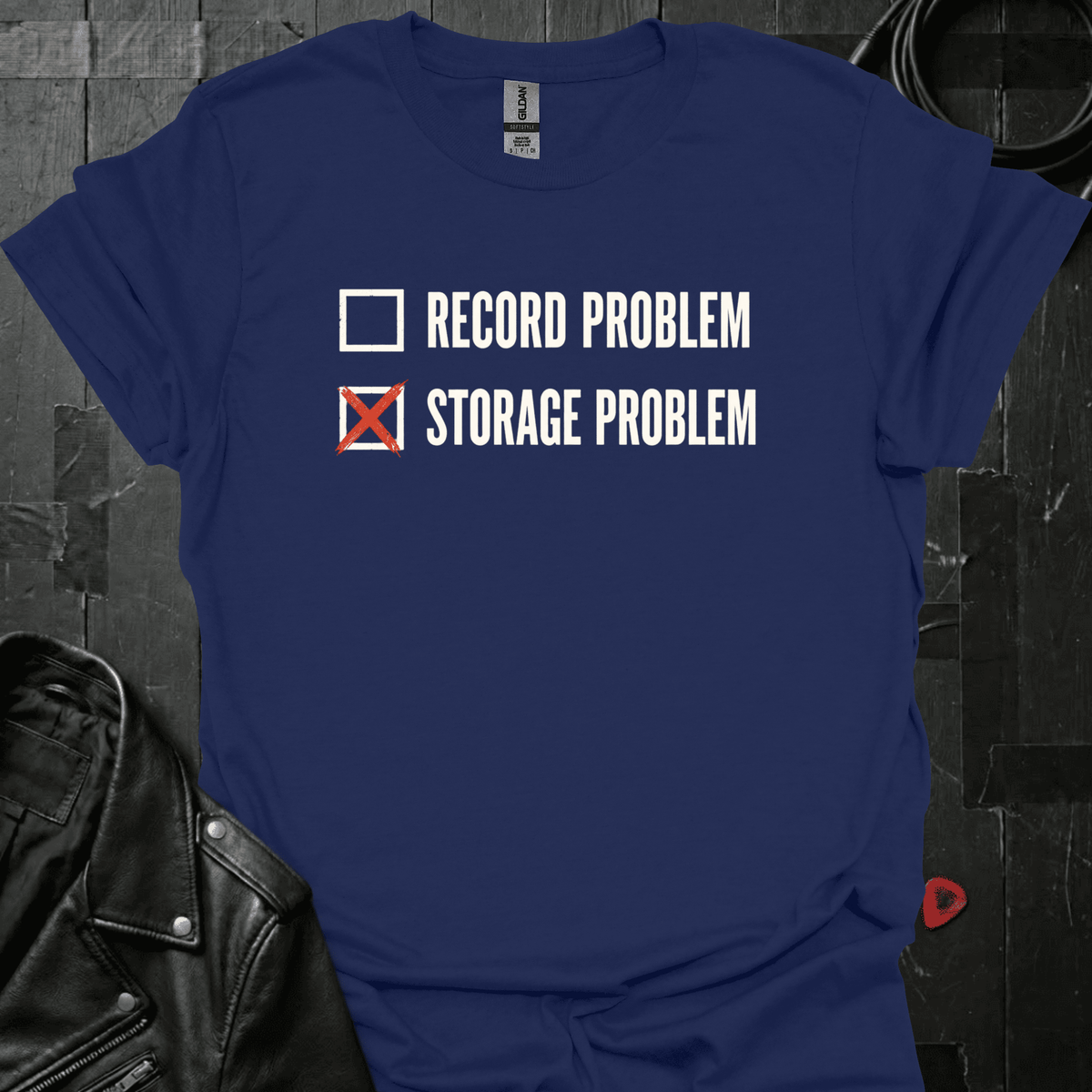 No Record Problem T-Shirt - Navy - T-Shirt