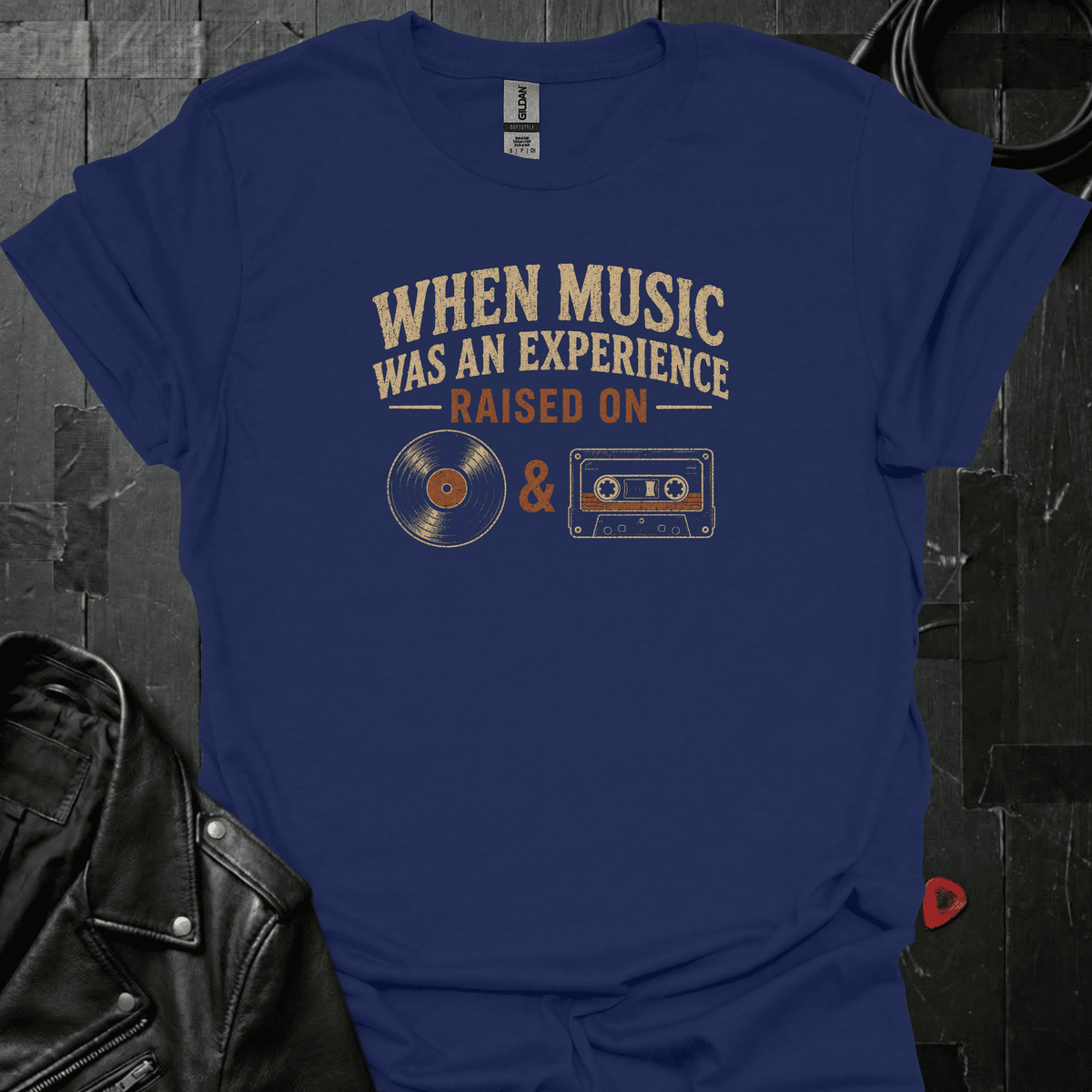 Music Was An Experience T-Shirt - Navy - T-Shirt