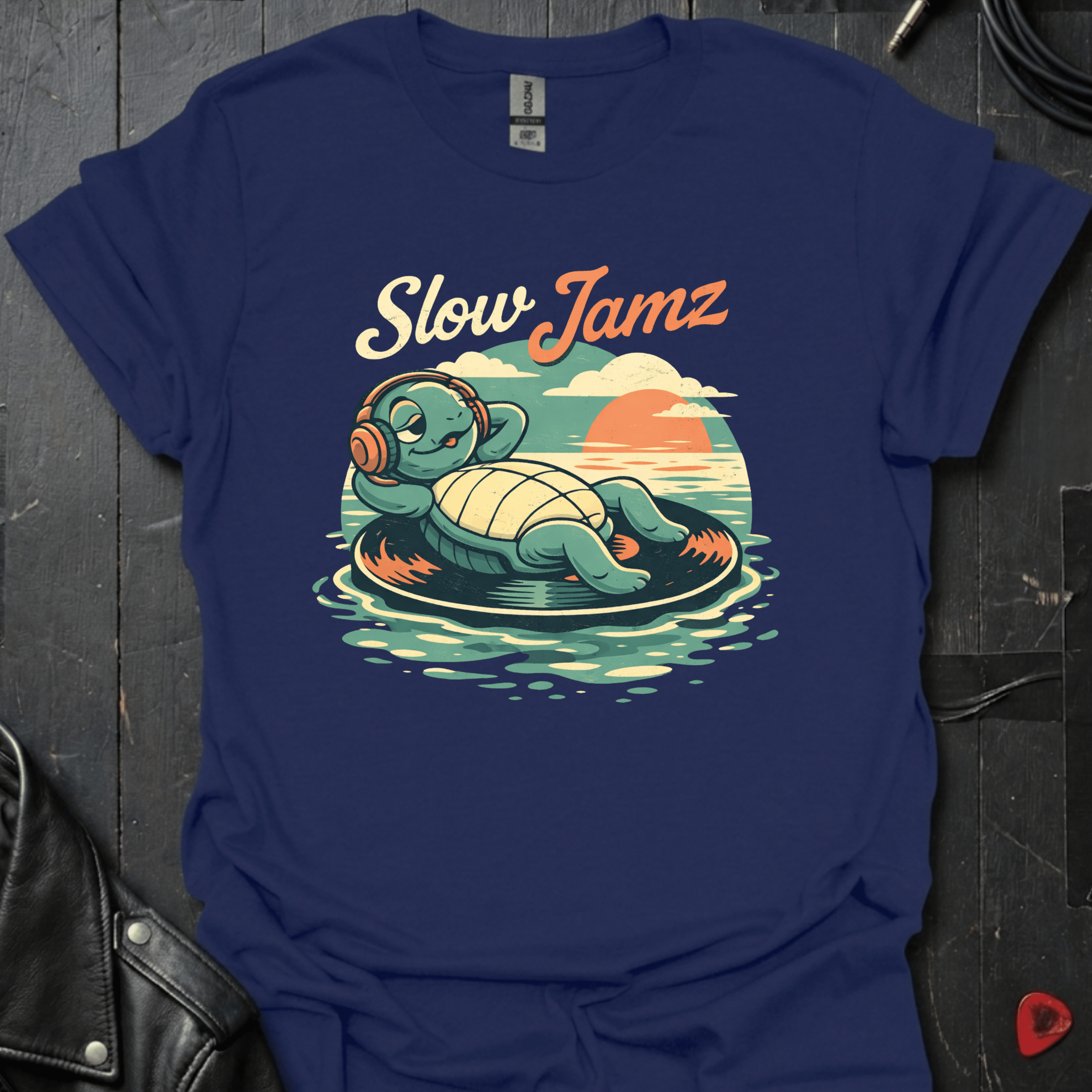 Slow Jamz T-Shirt - Navy - T-Shirt