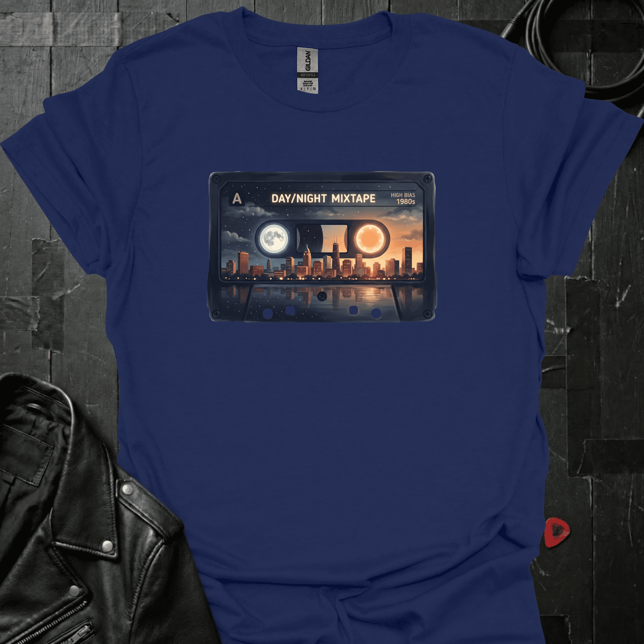 Day & Night Mixtape T-Shirt - Navy - T-Shirt