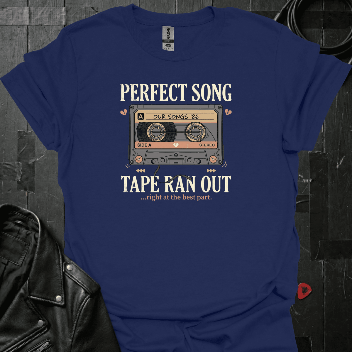 Tape Ran Out T-Shirt - Navy