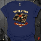 Vinyl Vibes T-Shirt - Navy - T-Shirt