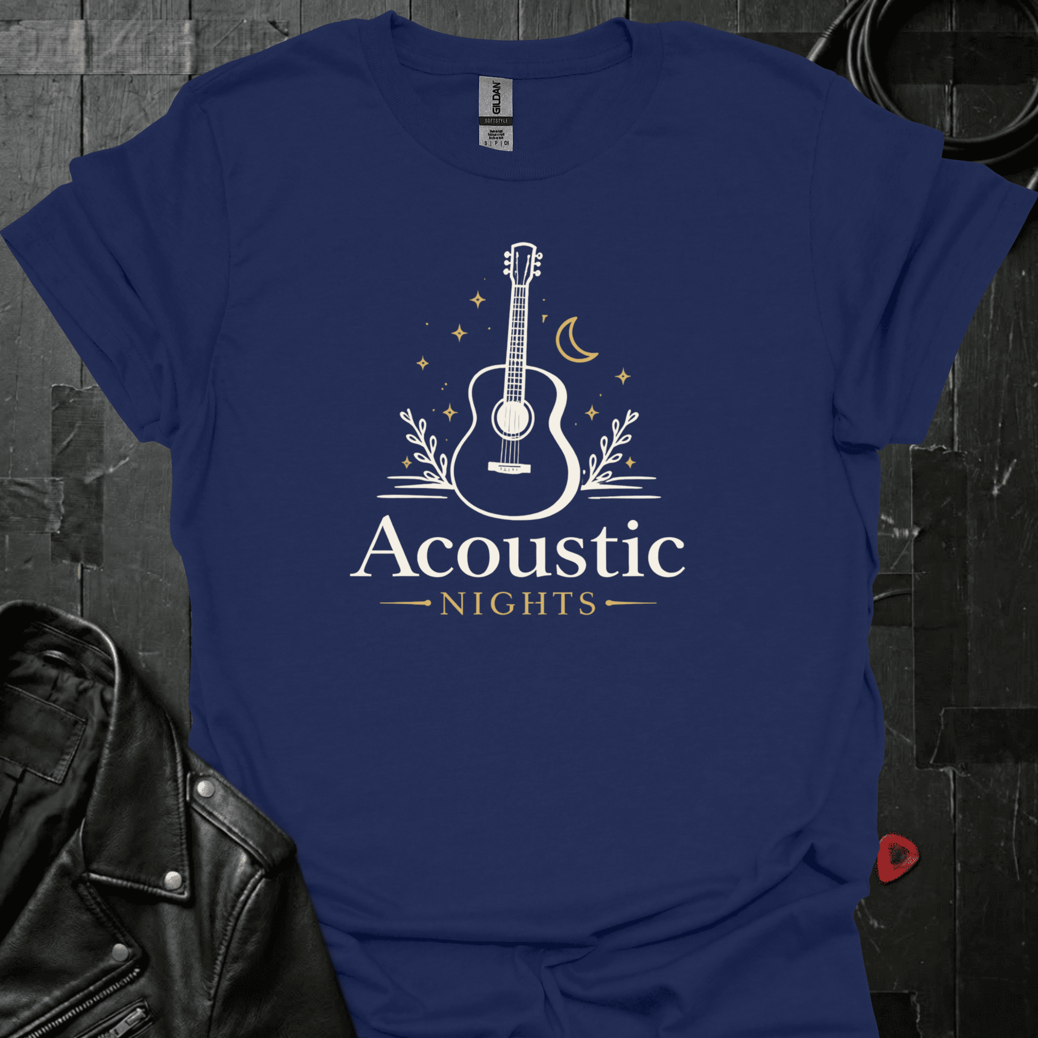 Acoustic Nights T-Shirt - Navy - T-Shirt