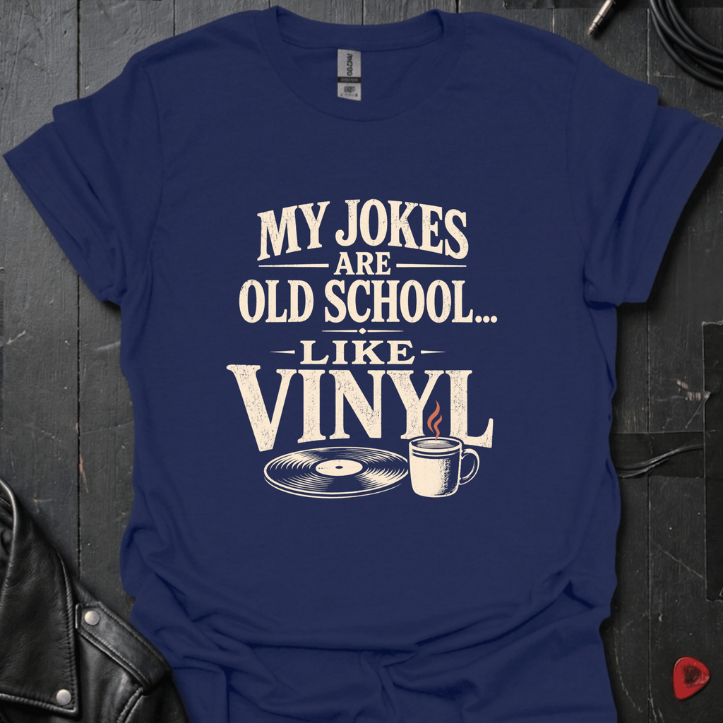 Old School Humor T-Shirt - Navy - T-Shirt
