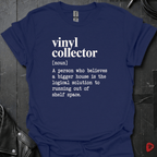 Vinyl Collector Definition T-Shirt - Navy - T-Shirt