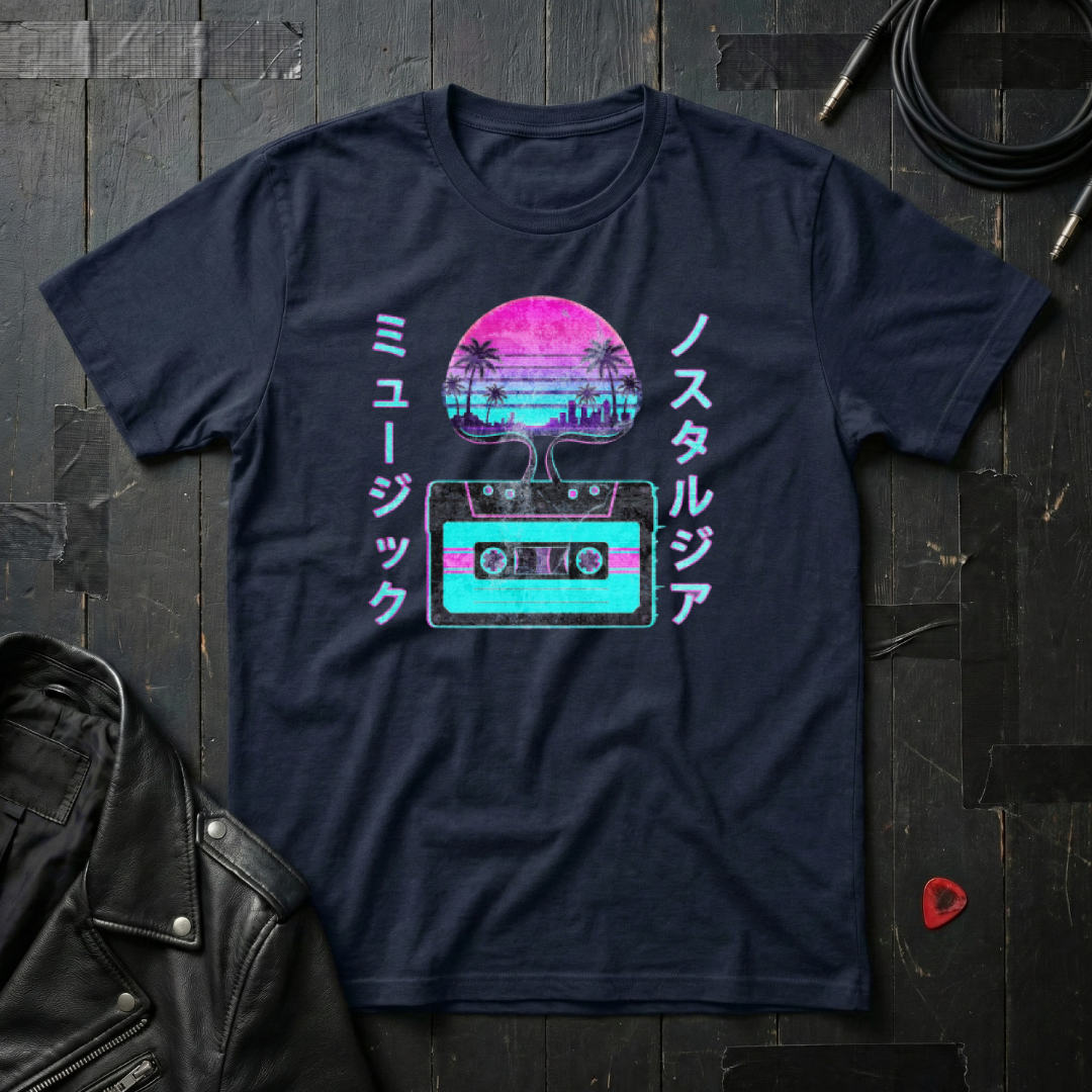 Neon Nostalgia Vaporwave T-Shirt