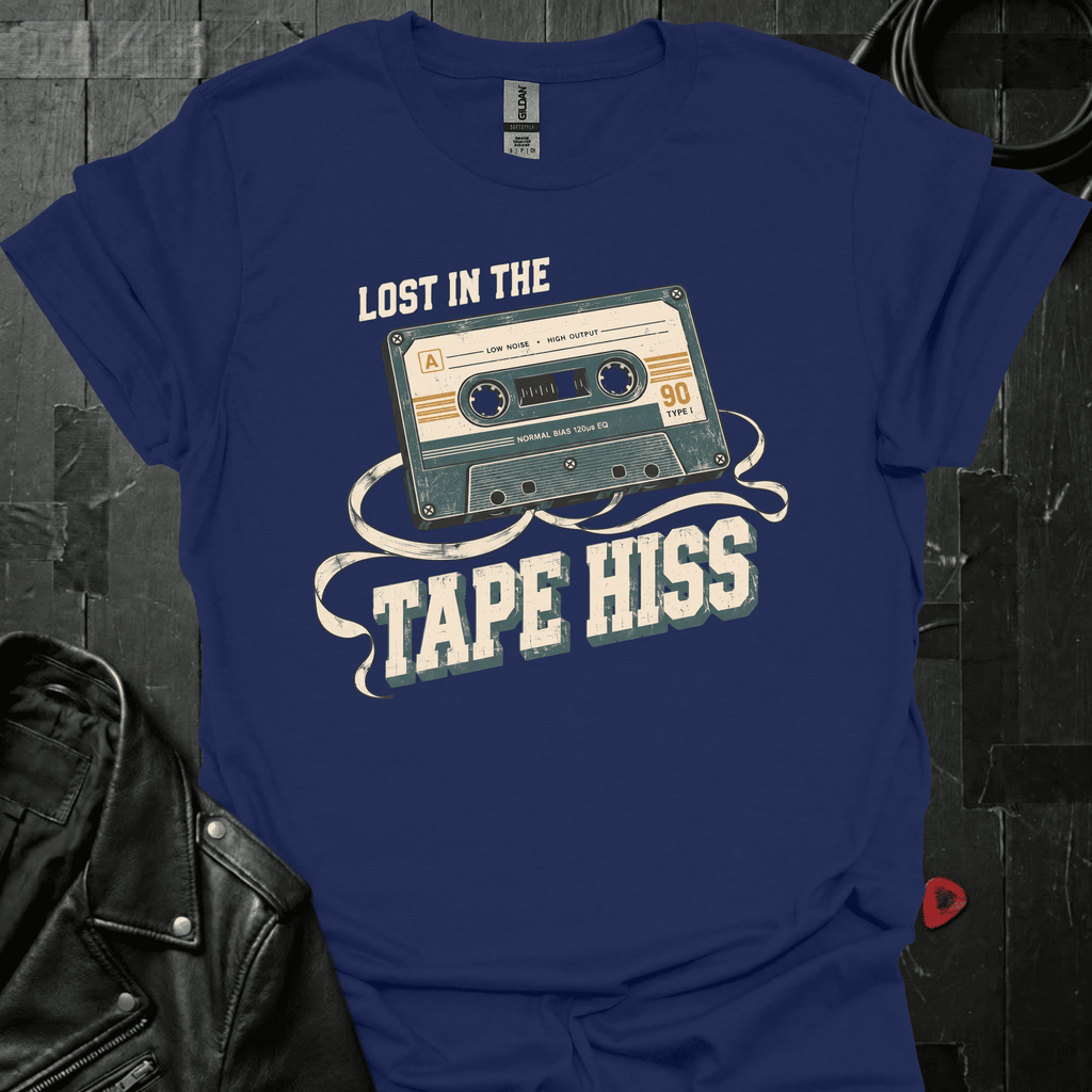 Lost In Tape Hiss T-Shirt - Navy - T-Shirt