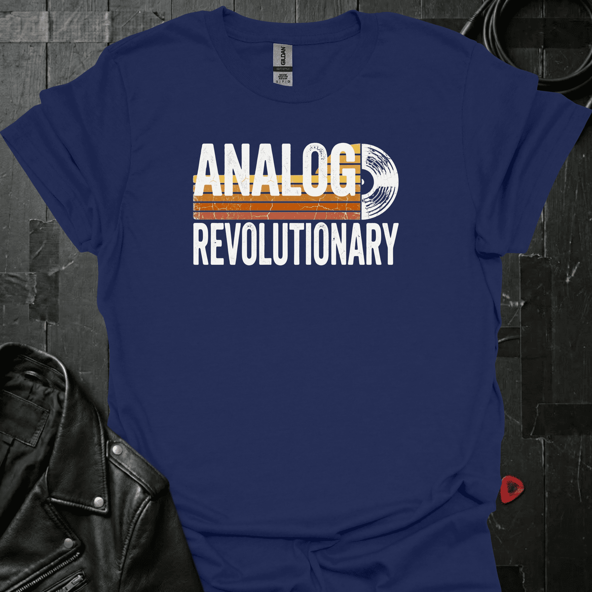 Analog Revolutionary T-Shirt - Navy - T-Shirt